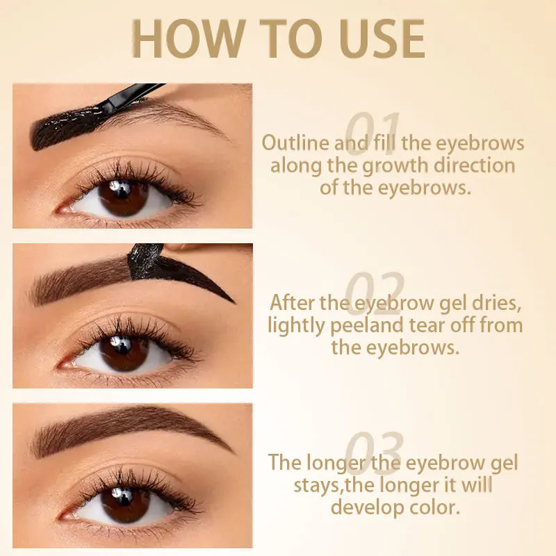 Waterproof Tear-Off Eyebrow Glue – 3D Natural Brows Eyebrow Glue Oasis Select