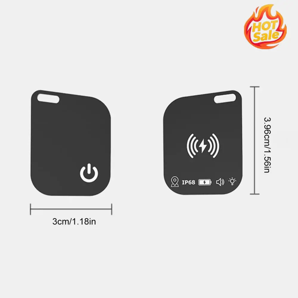 Wireless Charging Smart Tag Wallet Tracker IPX68 Waterproof Works for Apple Find My Wallet Anti-loss Card for Keys Suitcase Bag Oasis Select
