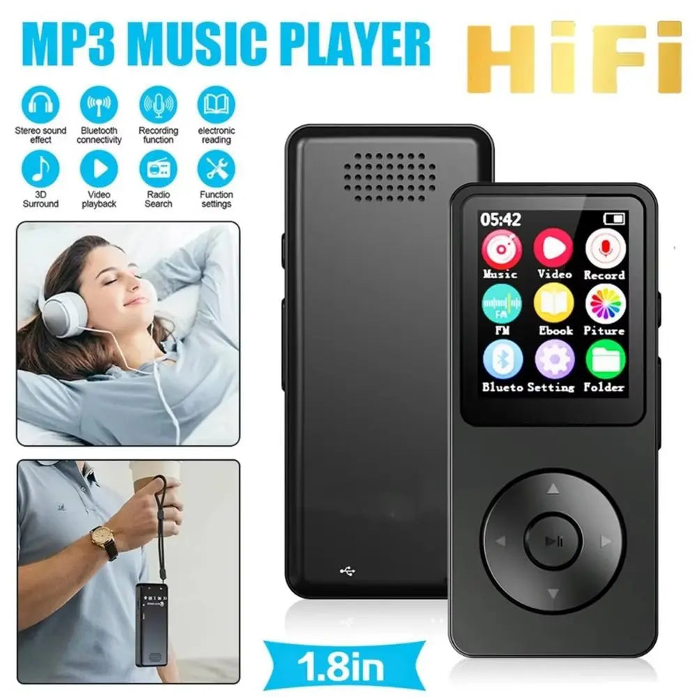 MP3 Player Type-C 32GHiFi Lossless Music Player Student Walkman Swimming Running Riding Built-in Speaker Support FM Radio E-Book Oasis Select