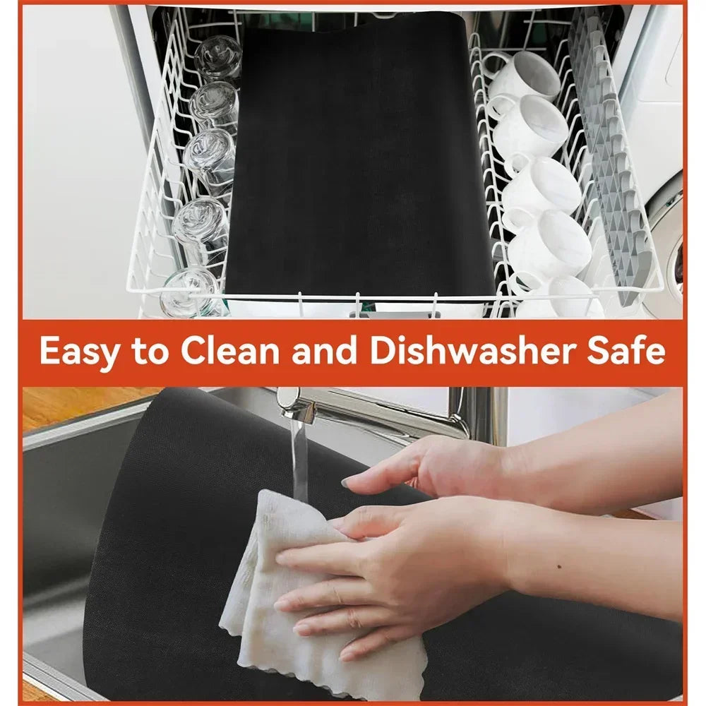 Reusable Non-Stick Oven Liners, Heat Resistant Teflon Protector Mat for Bottom of Electric & Gas Oven, Grill Mats for Roasting Oasis Select