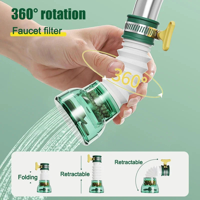 Universal 360 Rotation Faucet Bubbler Swivel Water Saving Economizer Head Shower Kitchen Faucet Nozzle Adapter Sink Accessories Oasis Select