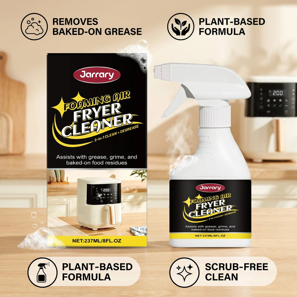 Air Fryer Cleaner 2-in-1 Clean Degrease Spray for Oven Microwave Remove Burnt Food Residue Tough Grime Kitchen Appliance Cleaner Oasis Select