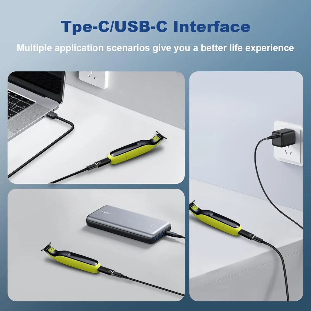 USB-C Shaver Adapter for Philips OneBlade QP2520 QP2620 QP2515 Shaver Charger Adapter Oasis Select