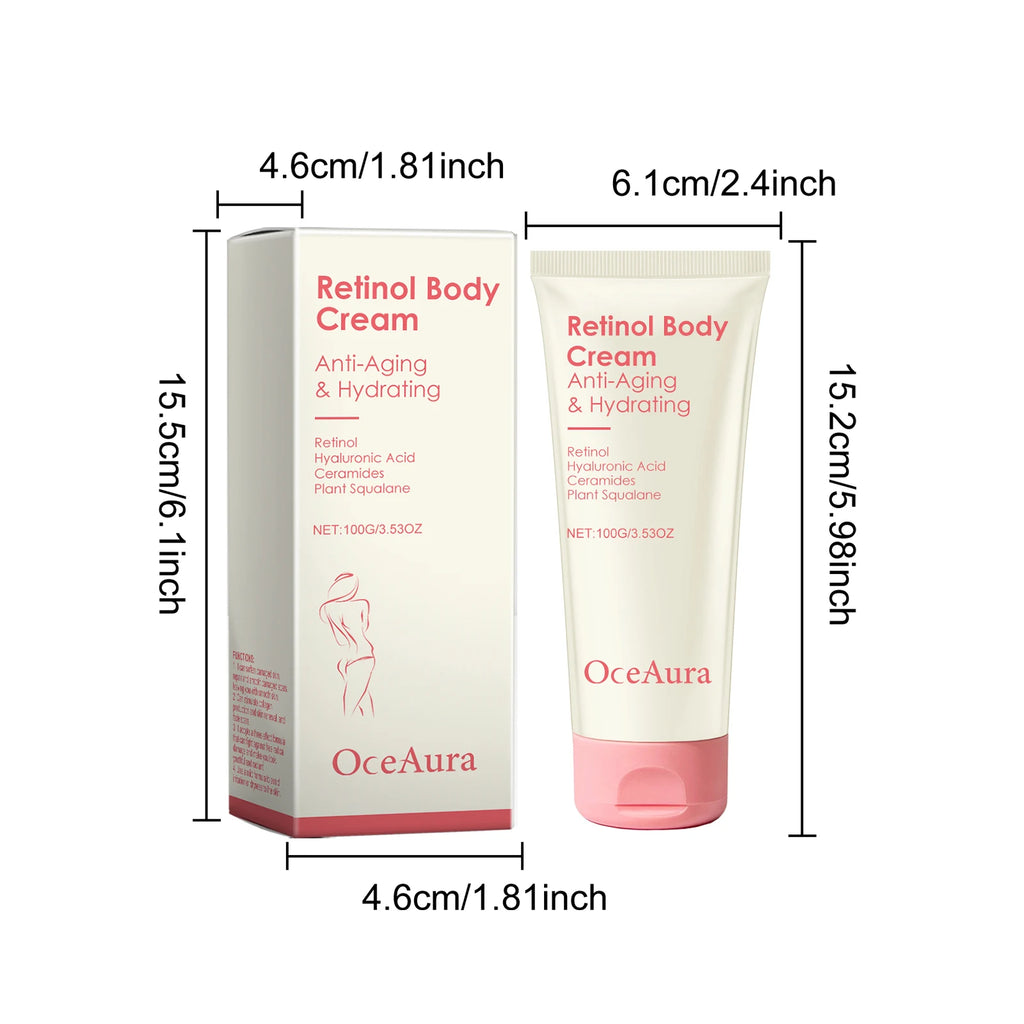 Retinol Firming Body Cream Anti-Wrinkle Tightening Improve Sagging Skin Remove Cellulite Nourish Lift Firming Moisturizing Cream Oasis Select