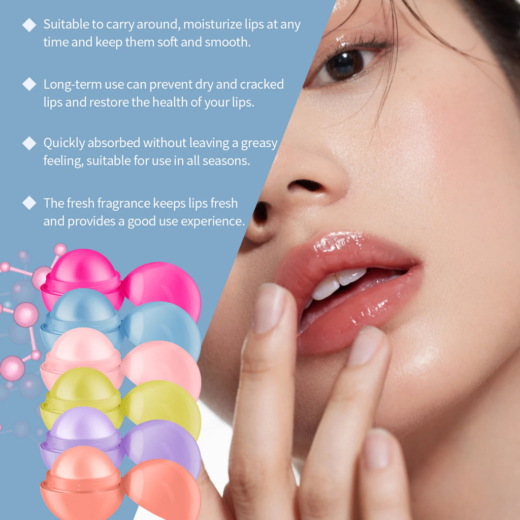 Eelhope Fruity Ball Lip Balm – Deep Moisturizing, All Seasons