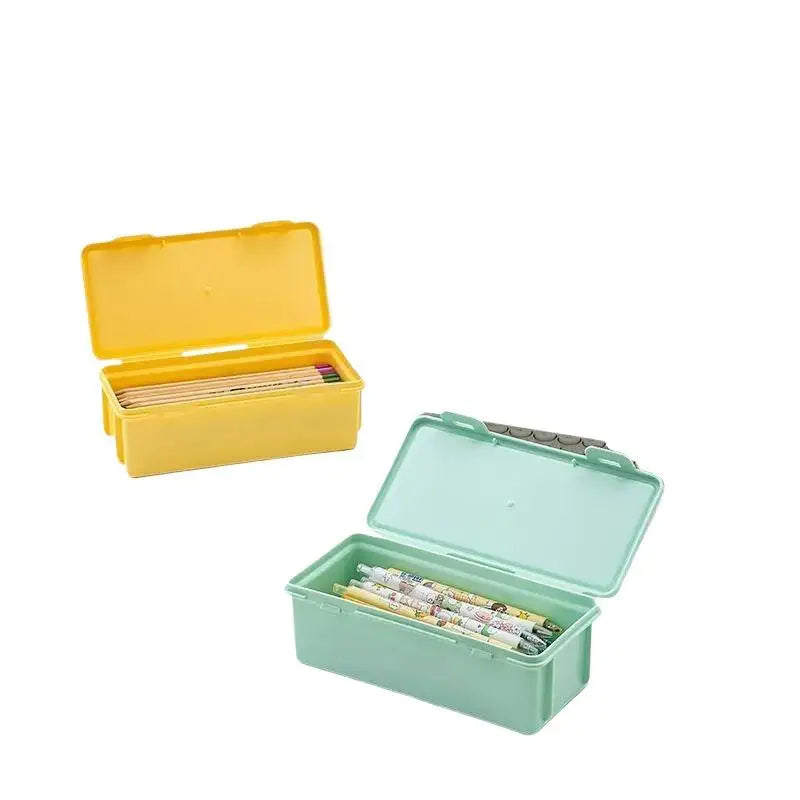 Macaron Color Plastic Pencil Case With Large Capacity And Snap Lid Perfect For Students School Stationery Storage Oasis Select