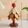 Cup Coasters Solid Wood Home Decor Desktop Decorations Dishes Heat Insulation Pads Water Cups Drinks Meal Mats Christmas Gifts Oasis Select Apple M