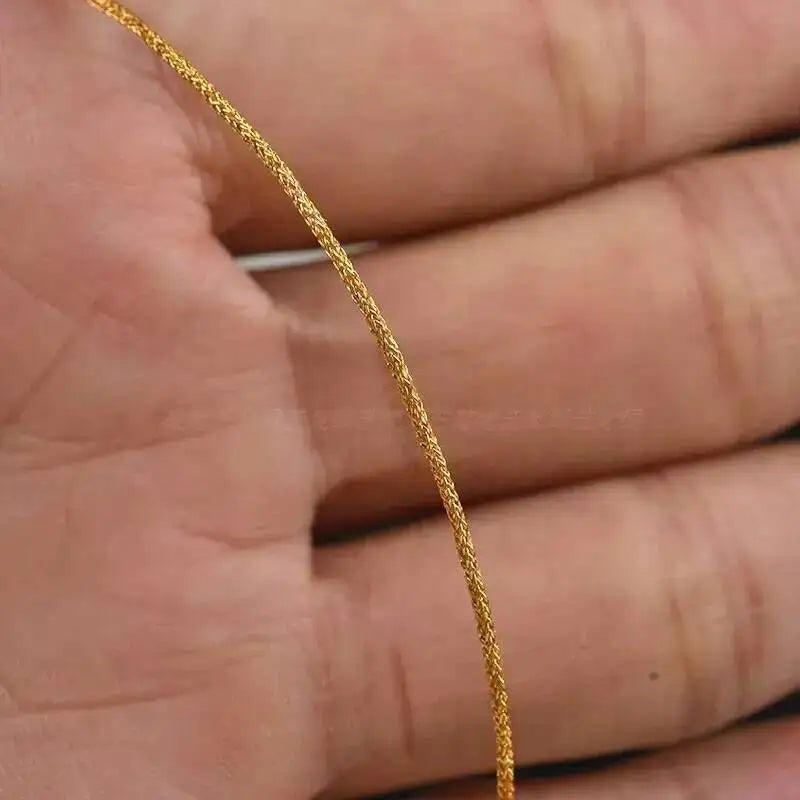 0.8mm Golden Woven Jade Thread Jewelry Beaded Accessories DIY Material Bracelet Necklace Woven Cord Line Length 30m Oasis Select