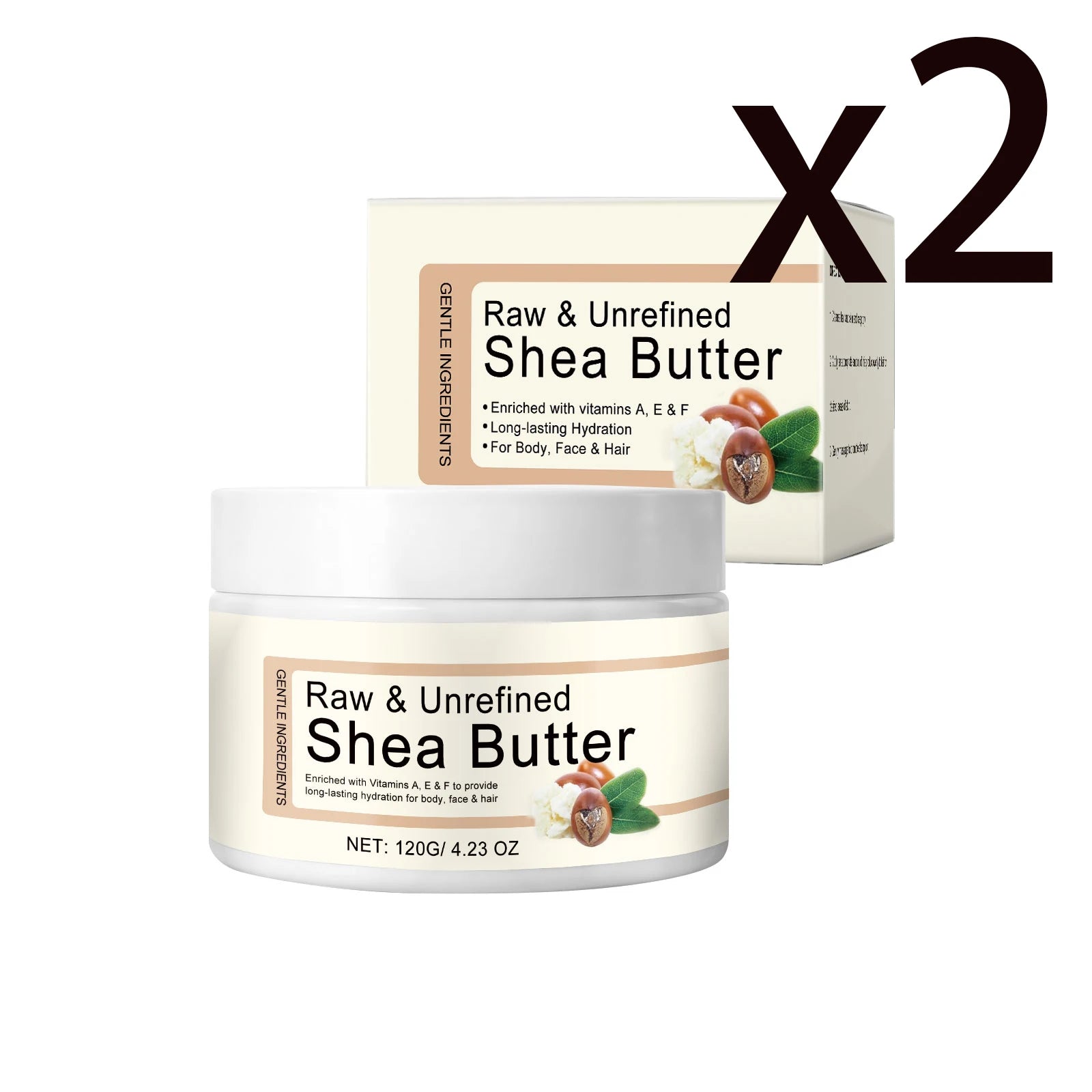 Tallow Shea Butter Moisturizing Body Lotion Barrier Skin Repair Improve Roughness Antioxidant Long Lasting Nourishing Skin Cream Oasis Select 2x120g