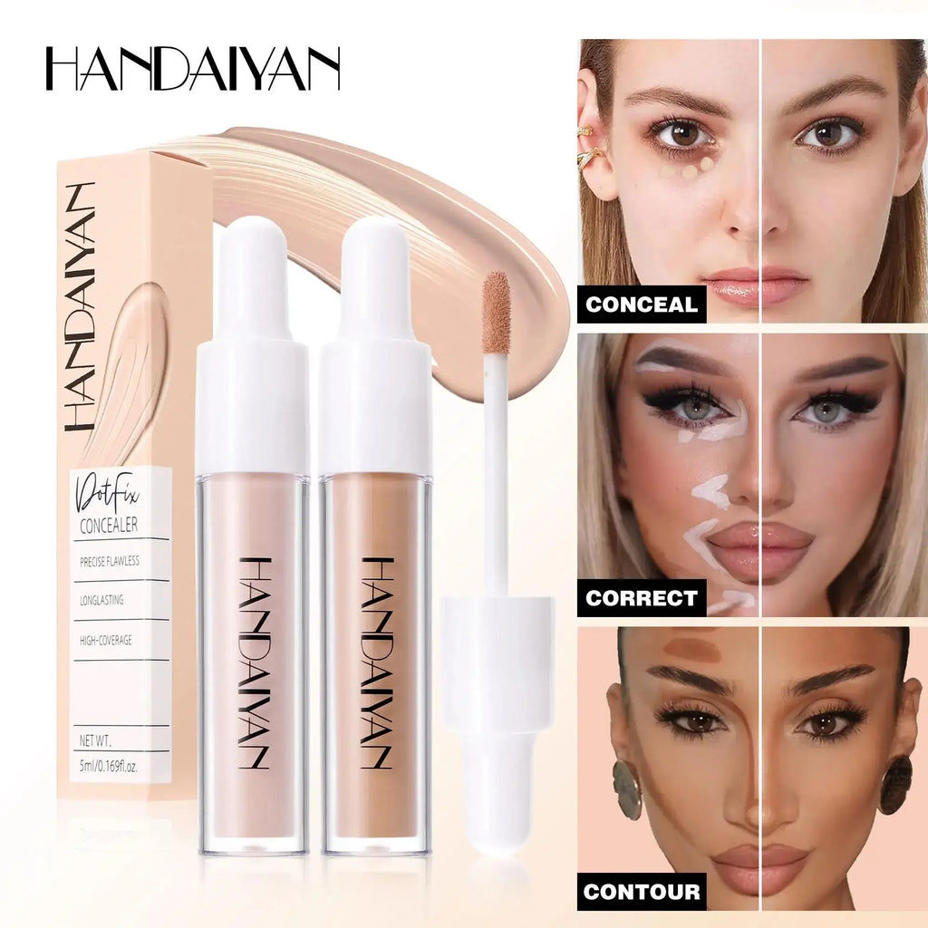HANDAIYAN 8-Shade Liquid Concealer – Full Coverage & Waterproof