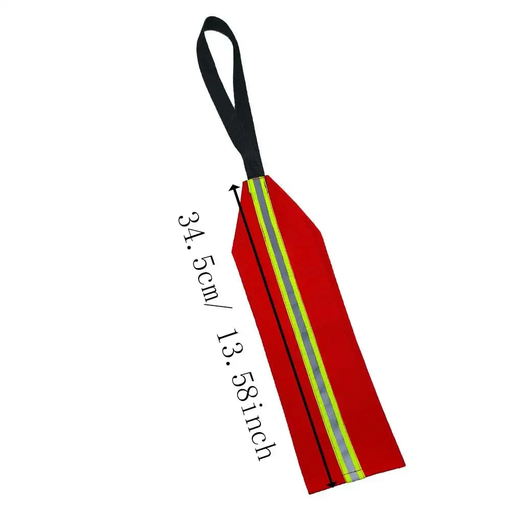 Safety Travel Flag for Kayak Canoe Red Warning Flag with Webbing for Kayak SUP Towing Canoes Truck Safety Accessories Kit Oasis Select
