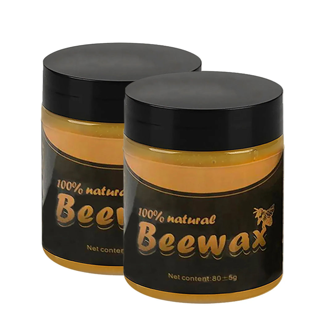 Wood Seasoning Beewax Organic Natural Pure Wax Furniture Care Maintenance Wax Wood Cleaning Polished Complete Solution Cleaning Oasis Select 2PCS