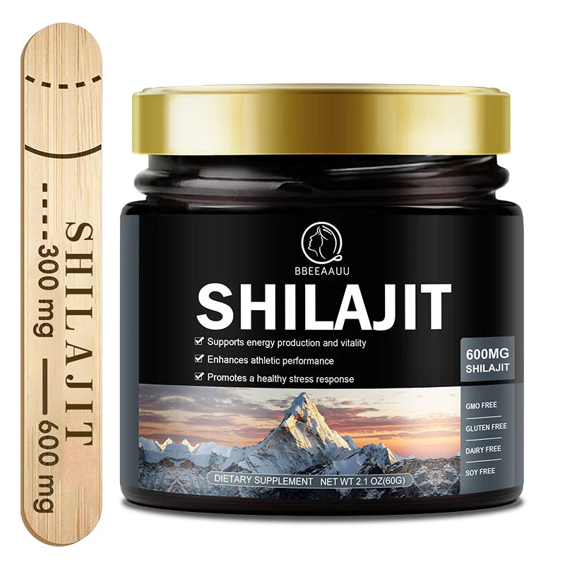 BBEEAAUU Himalaya Shilajit Original High in Trace Minerals & Fulvic Acid for Energy,Muscle Strength&Immunity,Endurance for Adult Oasis Select 60g 2bottles United States