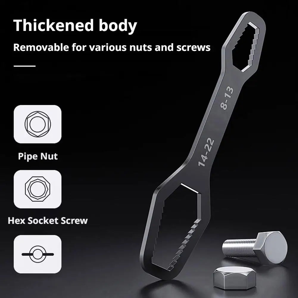 Universal Self-Tightening Adjustable Wrench 8–24mm Hand Tool