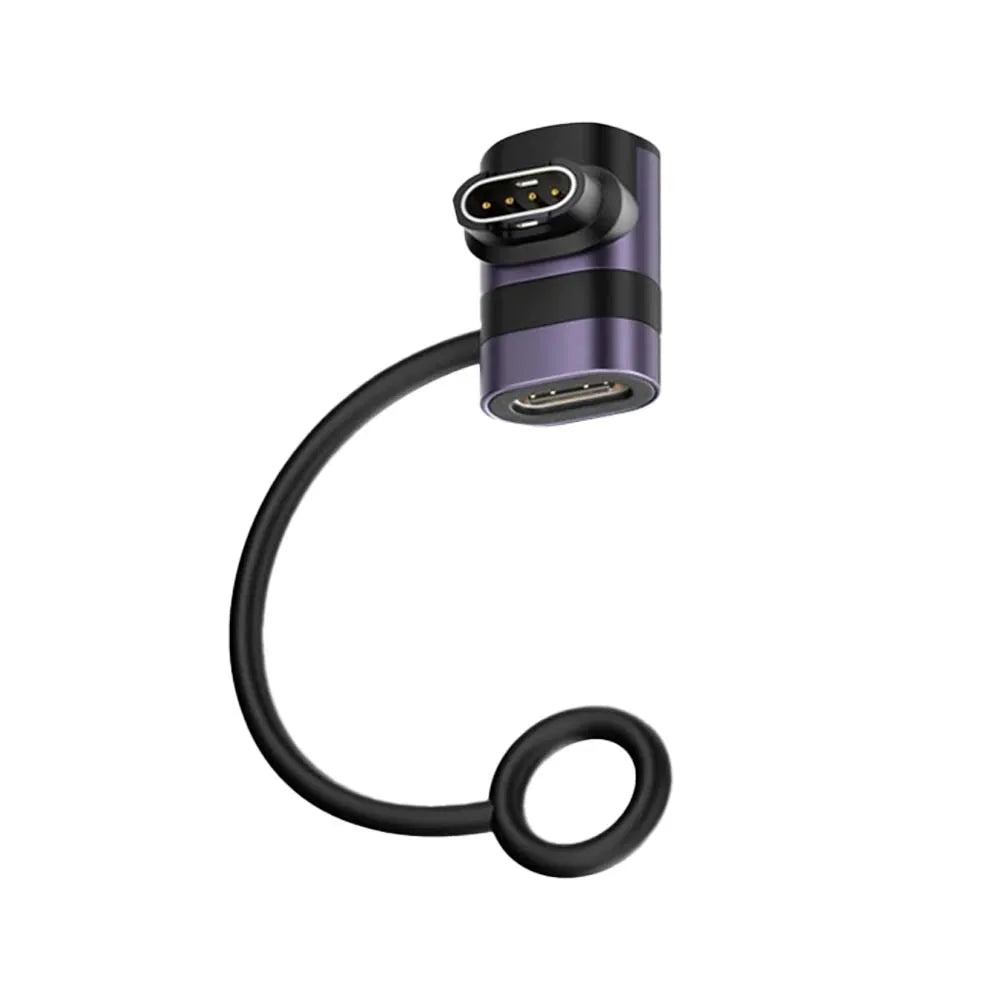USB-C Adapter for Garmin Fenix 8 7 6, Tactix, Lily 2 Charger Smartwatch Charging Adapter Oasis Select Grey Purple 1