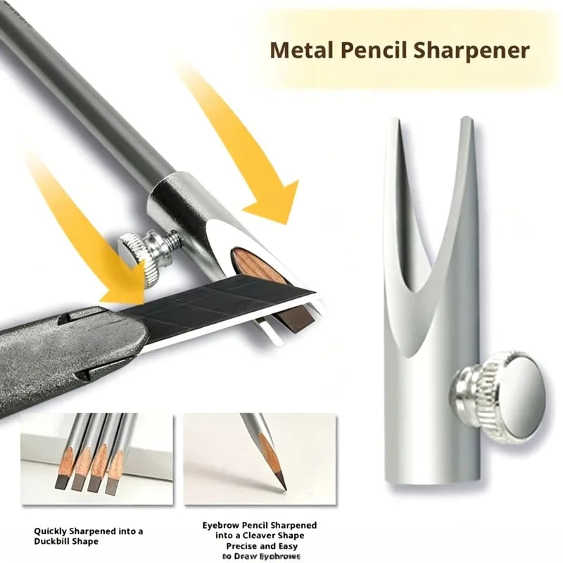U-Shaped Eyebrow Pencil Sharpener Guide – Duck-Bill Brow Tool Eyebrow Shaping Tool Oasis Select