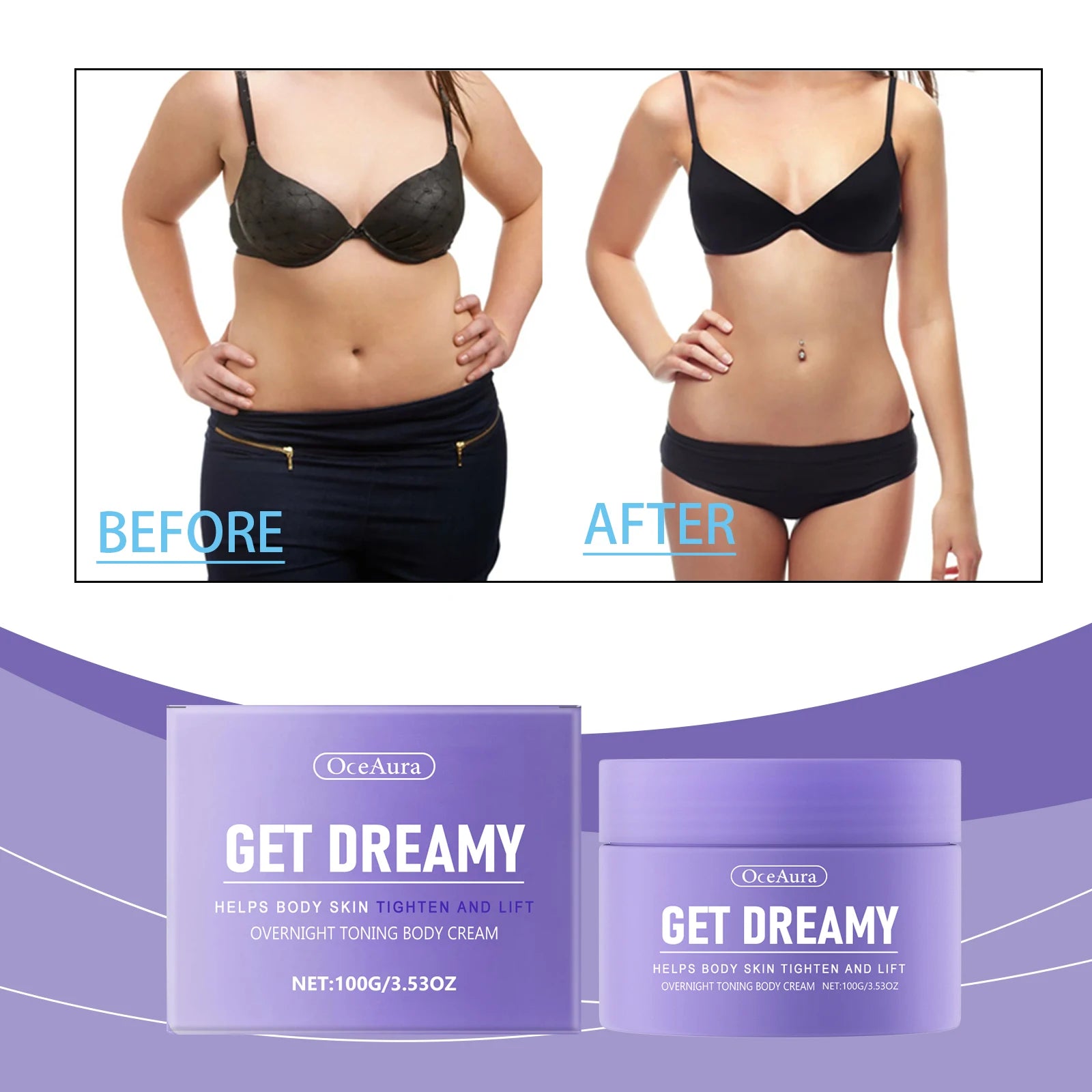 OceAura Overnight Firming Body Cream – Toning Whip All Skin