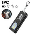 Mini LED Keychain Flashlight 550LM Type-C Rechargeable Magnetic Torch