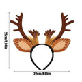 Antlers Headband Christmas Cosplay Headwear Decorative Festive Hairband for Kids Teens Adults Collectors Costume Parties Themed Oasis Select C