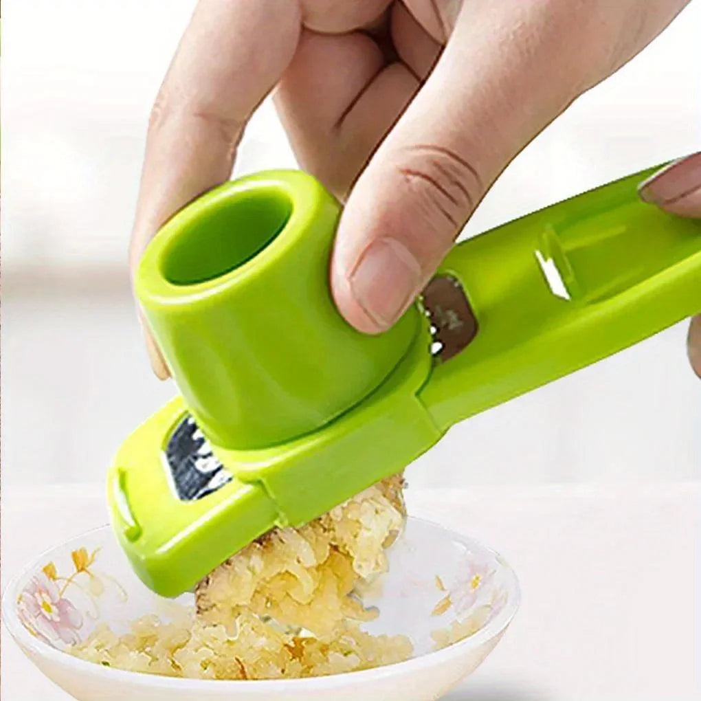 1 Pack Mini Garlic Grinder Creative Garlic Press Kitchen Garlic Mash Manual Garlic Mashing Green Kitchen Gadgets Oasis Select