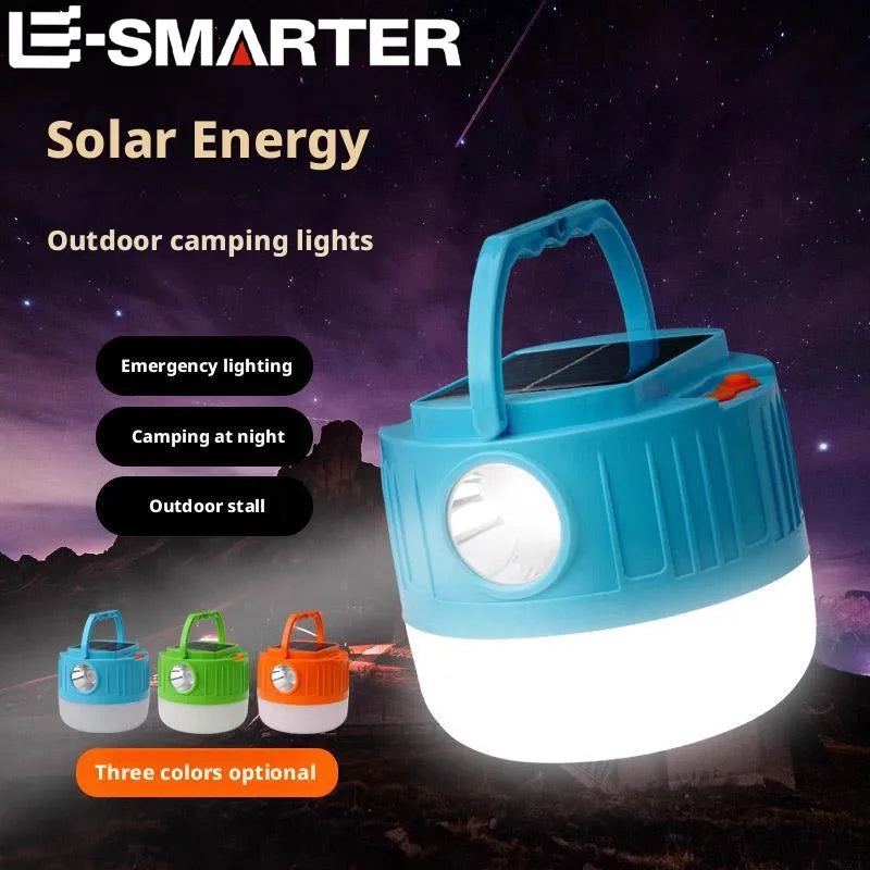 Led Emergency Camping Light, Solar Charging 2-In-1 Flashlight, Outdoor Adventure Camping Light Oasis Select