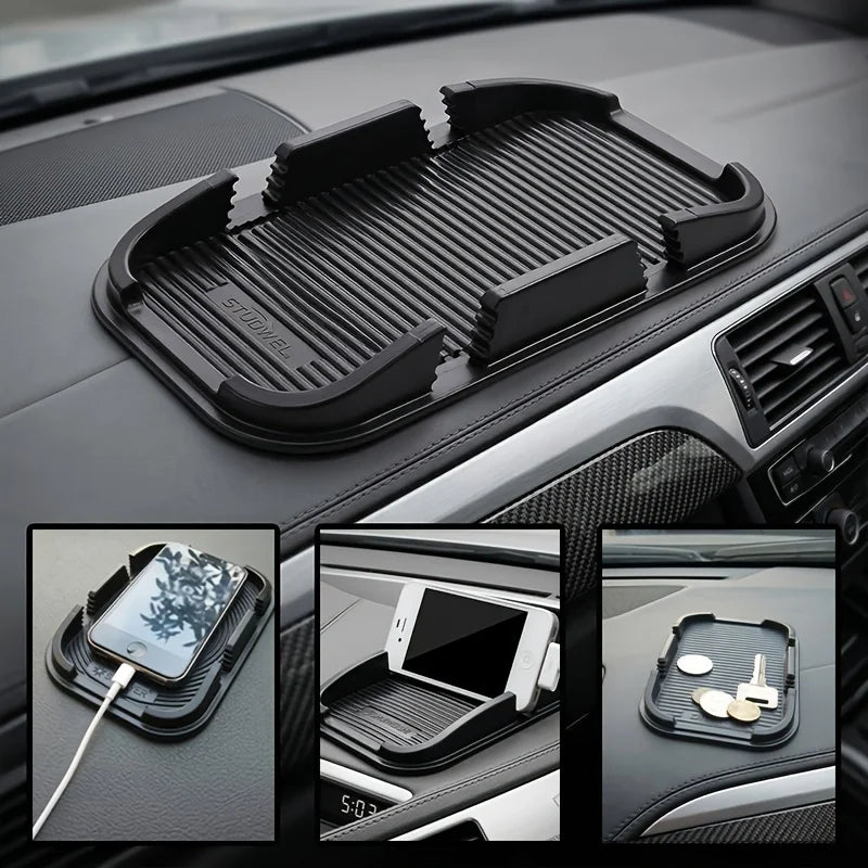 Compact Anti Slip Silicone Pad for Car, Multifunctional Car Dashboard Pad, Portable Car Dashboard, with Phone Holder Oasis Select