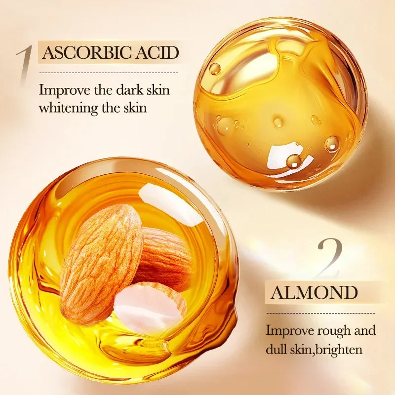 Sweet Almond Scrub Shower Gel Whitening and Cleansing Body Wash 500ml Oasis Select