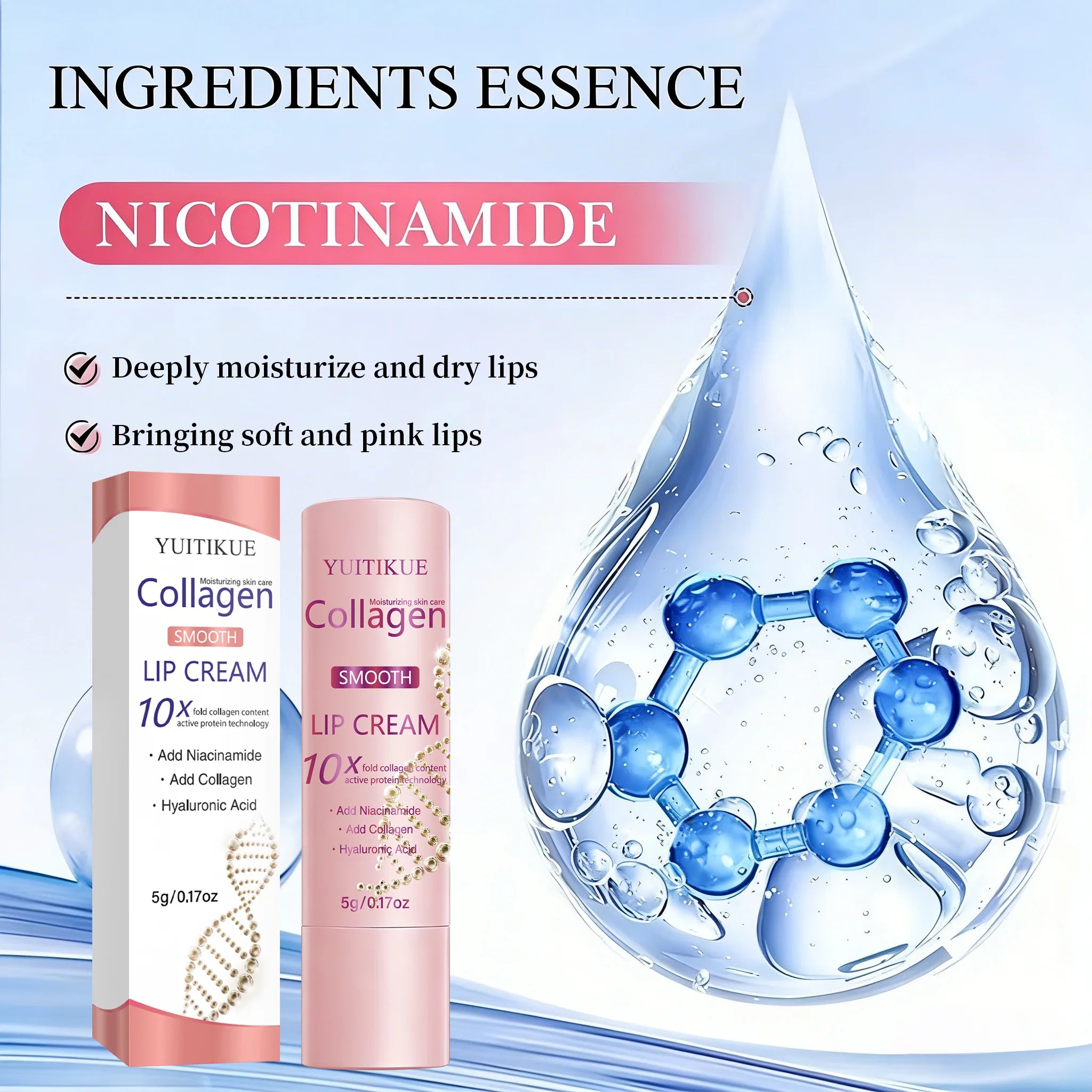 10X Collagen Lip Cream – Hyaluronic Acid & Niacinamide
