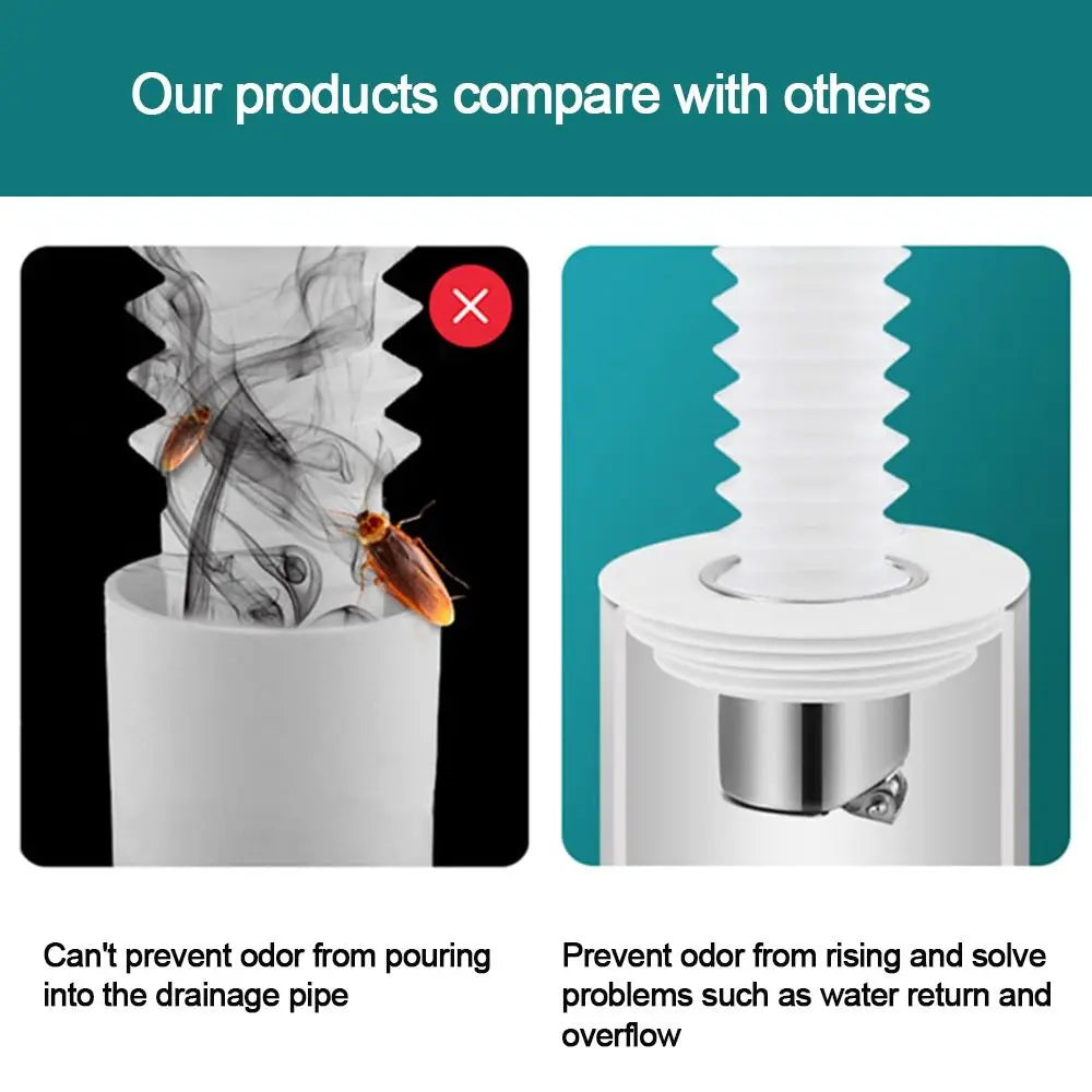 Kitchen Bathroom Accessories Stopper Sewer One Way Valve Shower Drainer Water Pipe Plug Drain Cover Anti odor Floor Drain Oasis Select