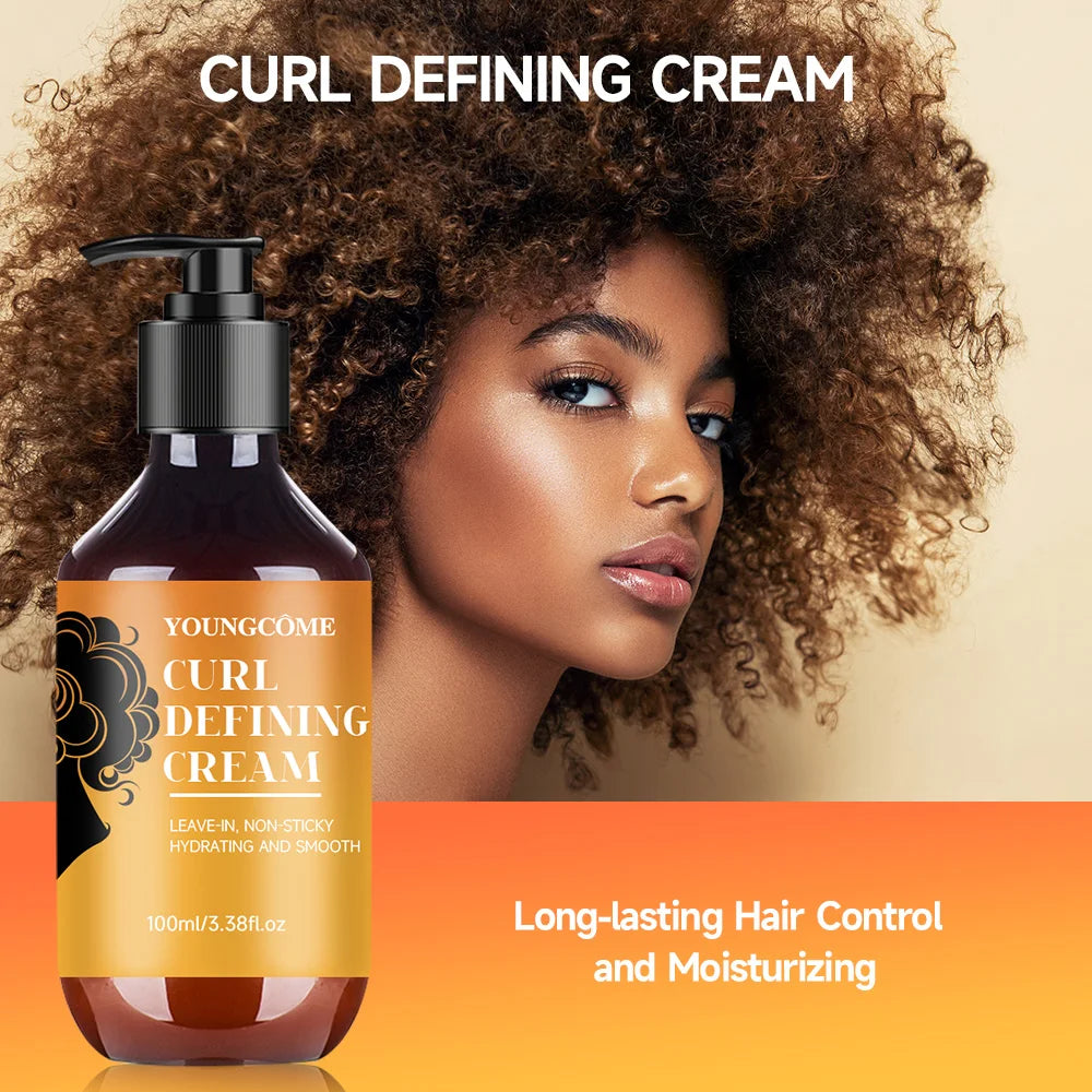 Curl Defining Cream with Argan Oil – Wavy & Curly Hair 100ml Curl Styling Cream Oasis Select