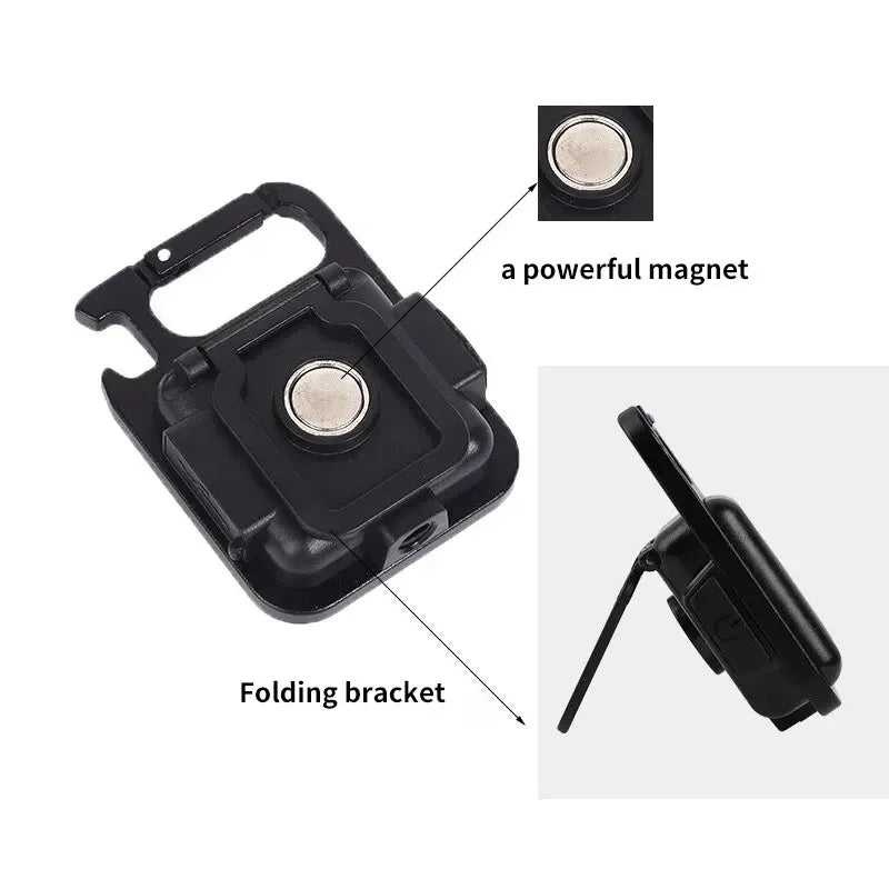 Multifunctional High Brightness COB LED Flashlight Camping Lamp Work Light Outdoor Portable with 500mAh USB Charging Waterproof Oasis Select
