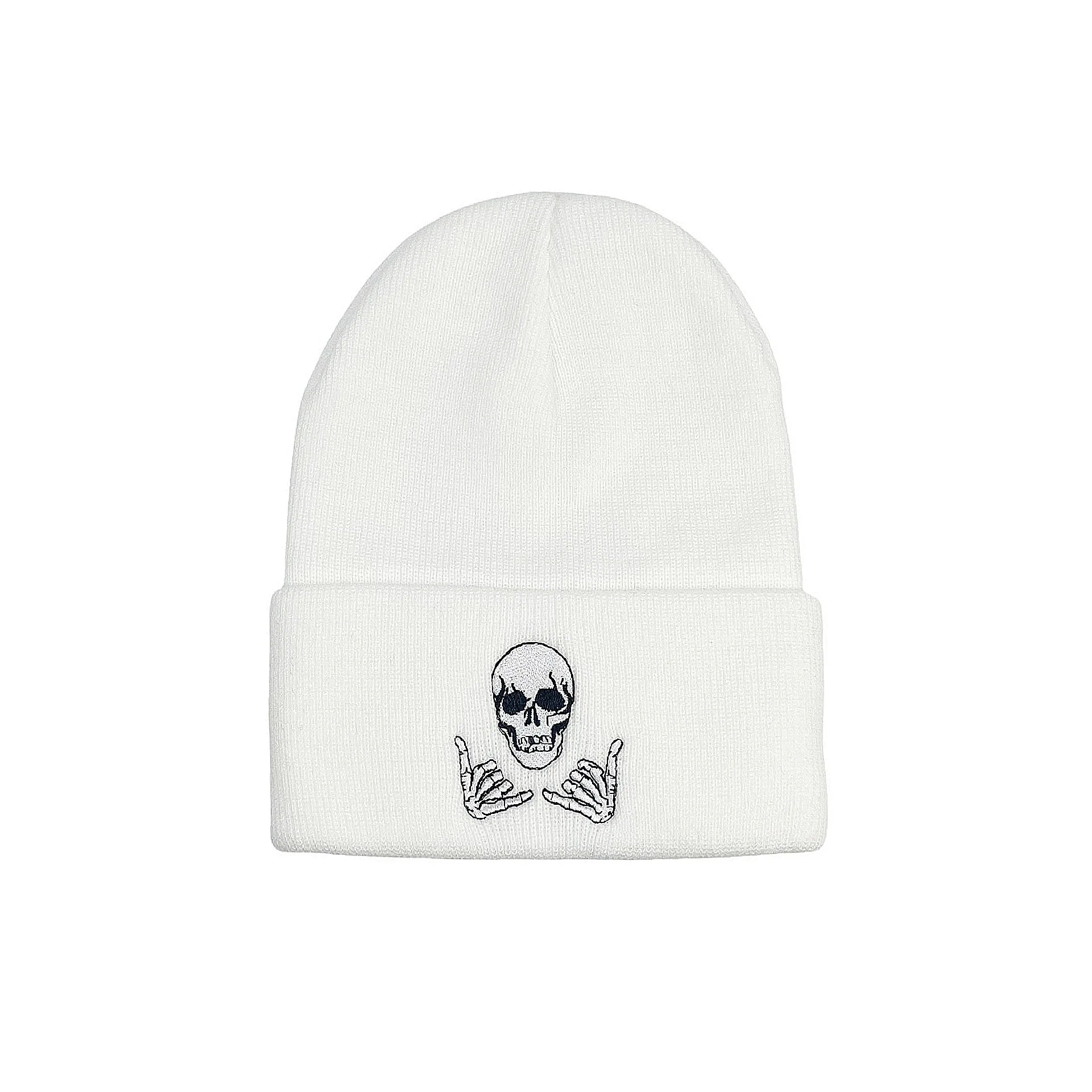Alphabet Skull Wings Embroidered Hat Cold Guapi Love Pure Acrylic