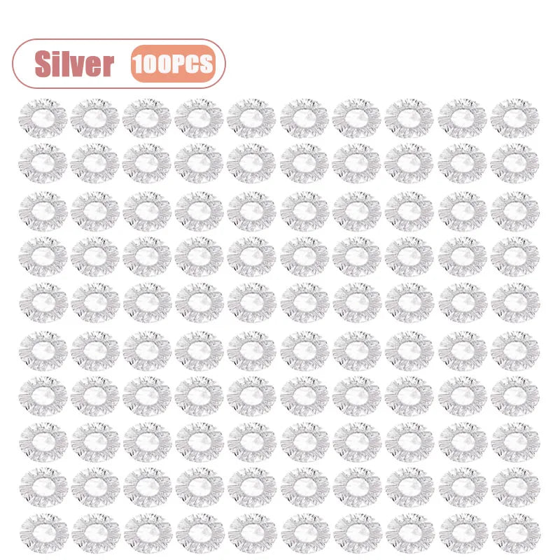 Disposable Food Warming Cover Aluminum Foil Insulation Sleeve for Plates Bowls Heat Preservation Table Mat Kitchen Freshness Oasis Select Silver-100PCS