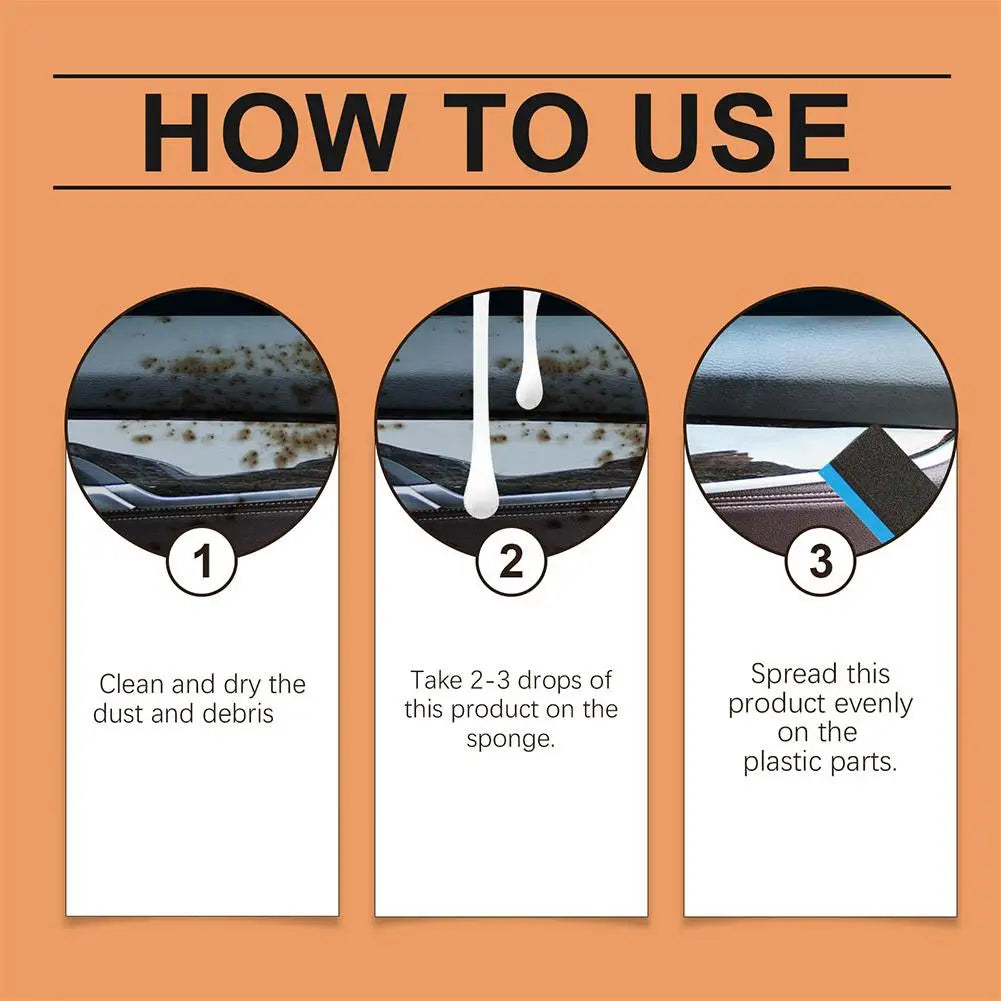 Car Plastic Restorer Spray – Deep Clean & Hydrophobic Coat
