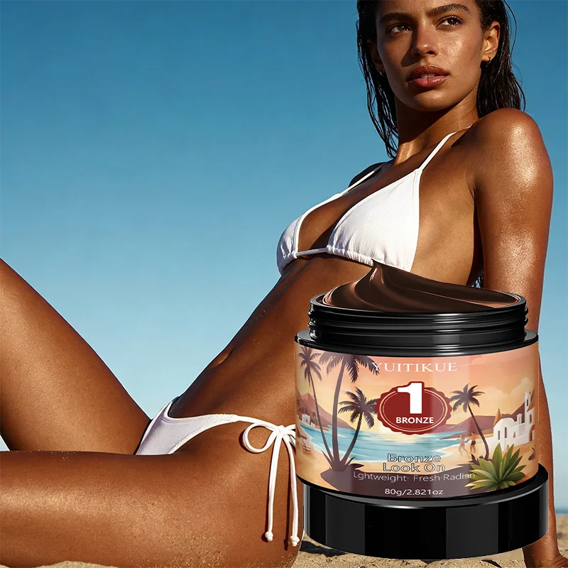 YUITIKUE Bronze Look On Self Tanning Cream - No Sun Required, Natural Bronze Glow, Long-Lasting & Hydrating 80g Oasis Select Default Title