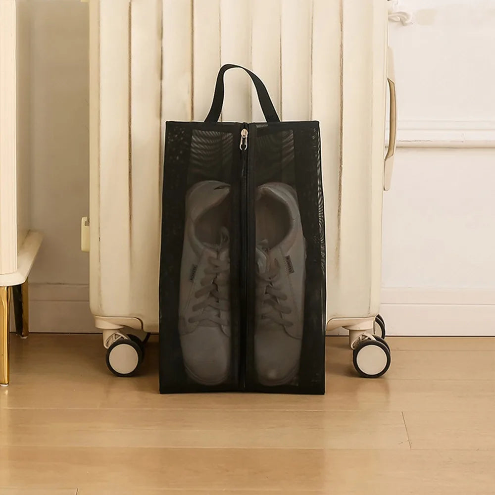 Mesh Shoe Bag – Breathable Dustproof Travel Shoe Organizer