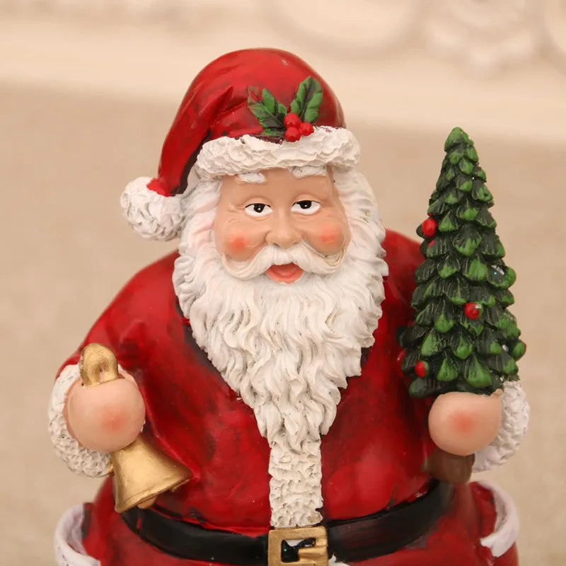 ~WISH Santa Claus Music Box Rotating LED Light Multifunctional Music Box Christmas Gift Ornaments Oasis Select
