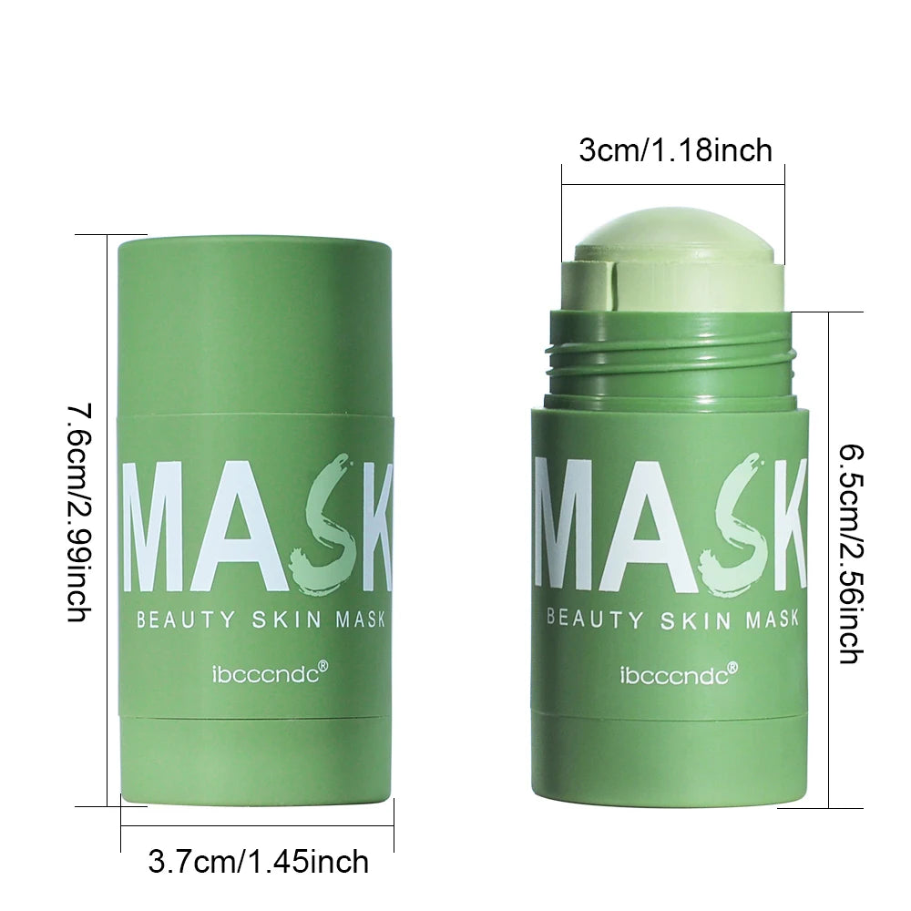 40g Face Clean Mask Rose/Green Tea Extract Cleansing Stick Deep Moisturizing Shrink Pores Blackhead Film Smear Oil Control Mask Oasis Select