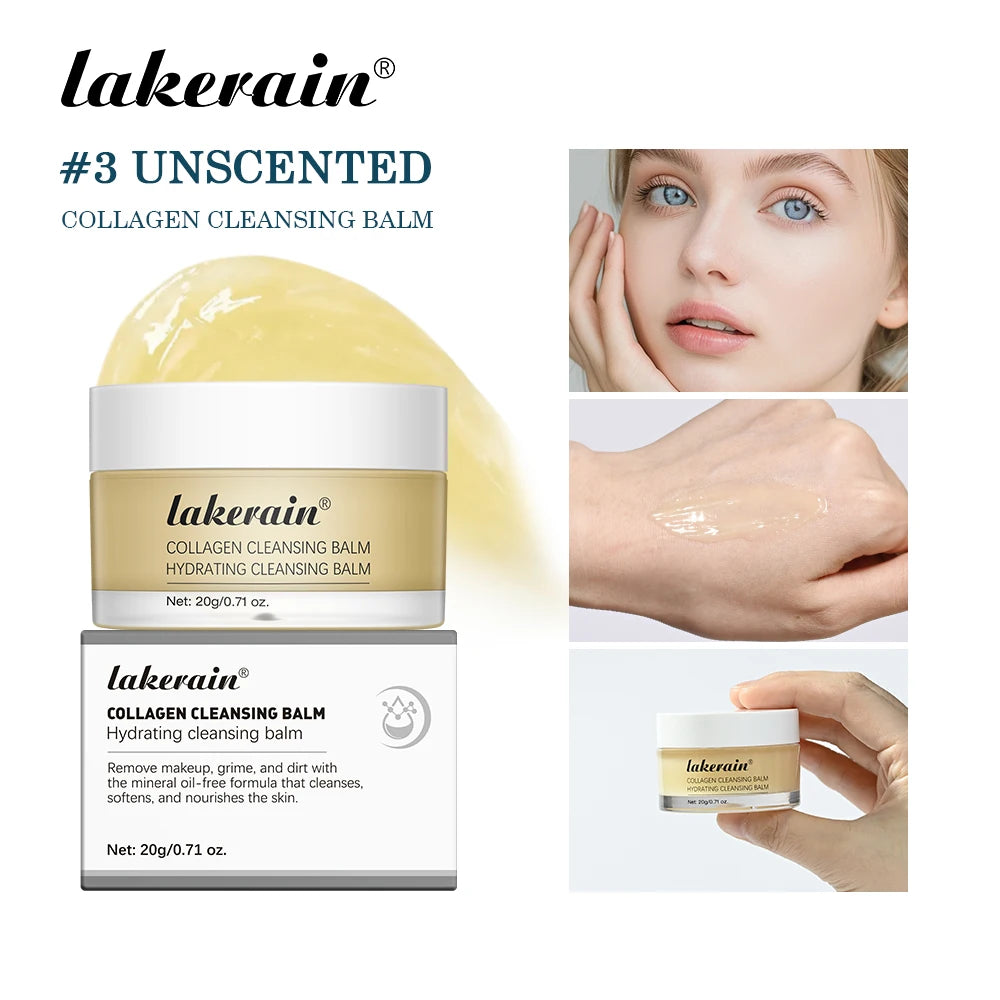 Lakerain Cleansing Balm Deep Cleansing Hydrating Softening And Nourishing Skin Gently Remove Facial Makeup Cleanser Balm Oasis Select Unscented