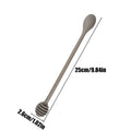 1PC Honey Stirrer Kitchen Honey Dispensing Spoon Non-Drip Jam Mixing Stirrer for Kitchen Baking Cooking Restaurant Jam Syrup Oasis Select Grey
