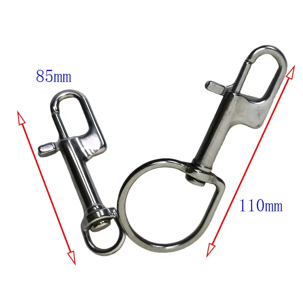 316 Stainless Steel Swivel Single End Snap Hook Rotating Clip For Diving Pet Leash Boat Hardware Safety Lanyard Outdoor Gear Oasis Select