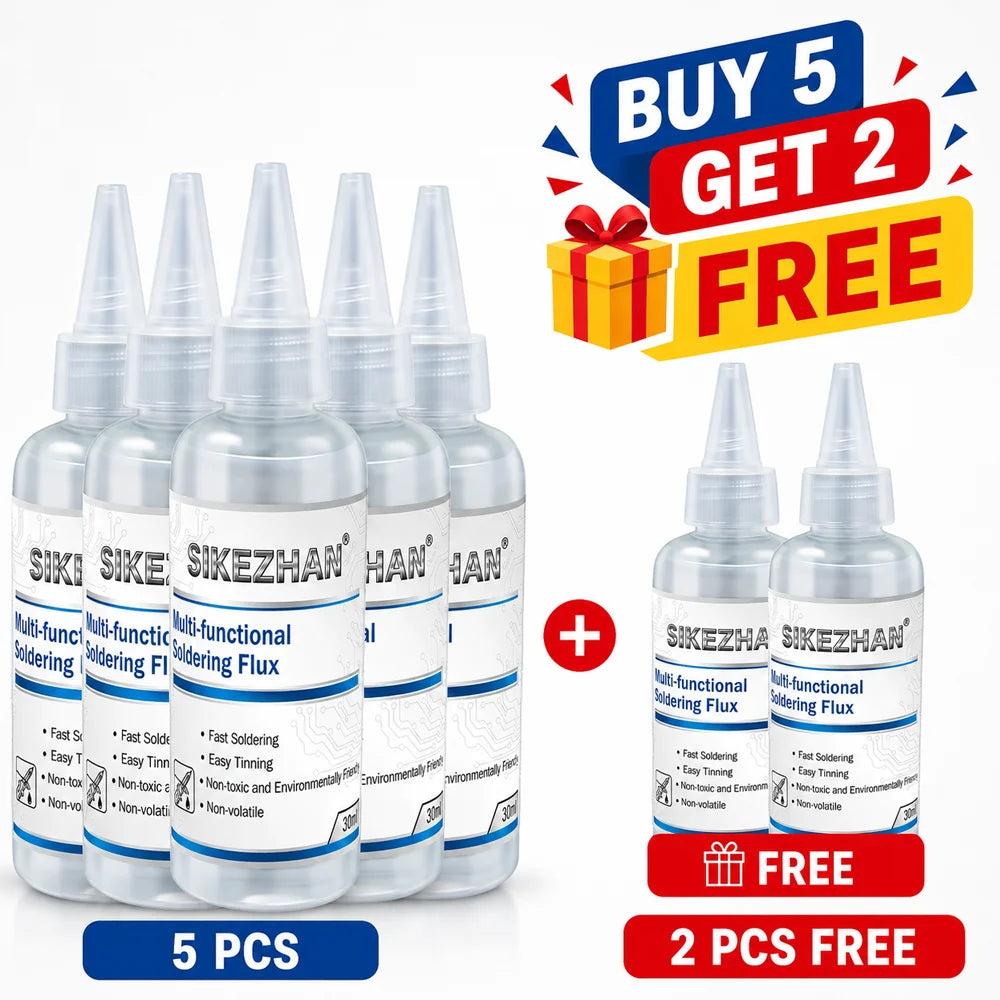 SIKEZHAN Multi-functional Flux Soldering Liquid for PCB BGA Repair Battery Welding Stainless Steel Galvanized Sheet Welding Tool Oasis Select 30ml-7pcs