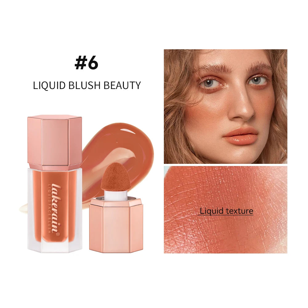 Lakerain Liquid Blush Waterproof & Sweat-proof Creamy Texture Pink Blush Long-lasting Light Natural Matte Velvet Matte Makeup Oasis Select 06