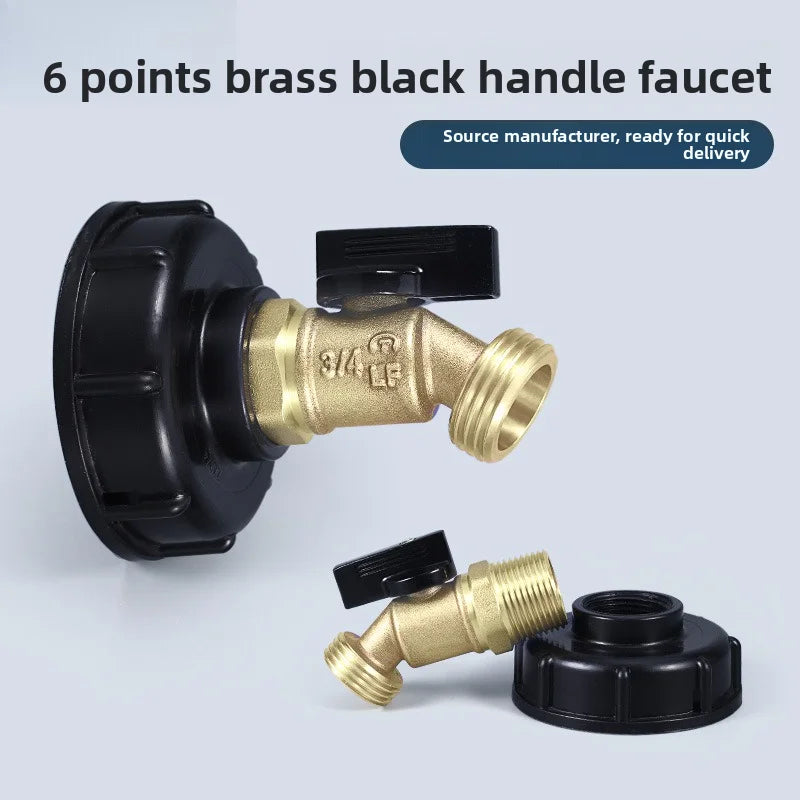 Male Thread IBC Tote Tank Adapter - Drain Hose Connector Faucet Tap Valve Fitting Part for Tank Faucet Oasis Select