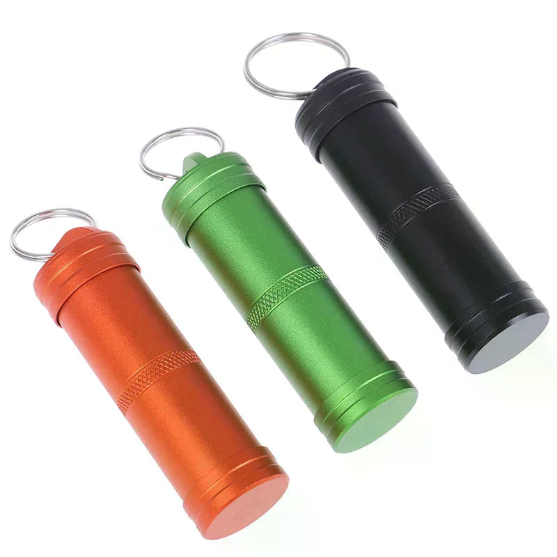 1PC Mini Waterproof Capsule Seal Bottle Outdoor EDC Survival Pill Box Tank Case Oasis Select