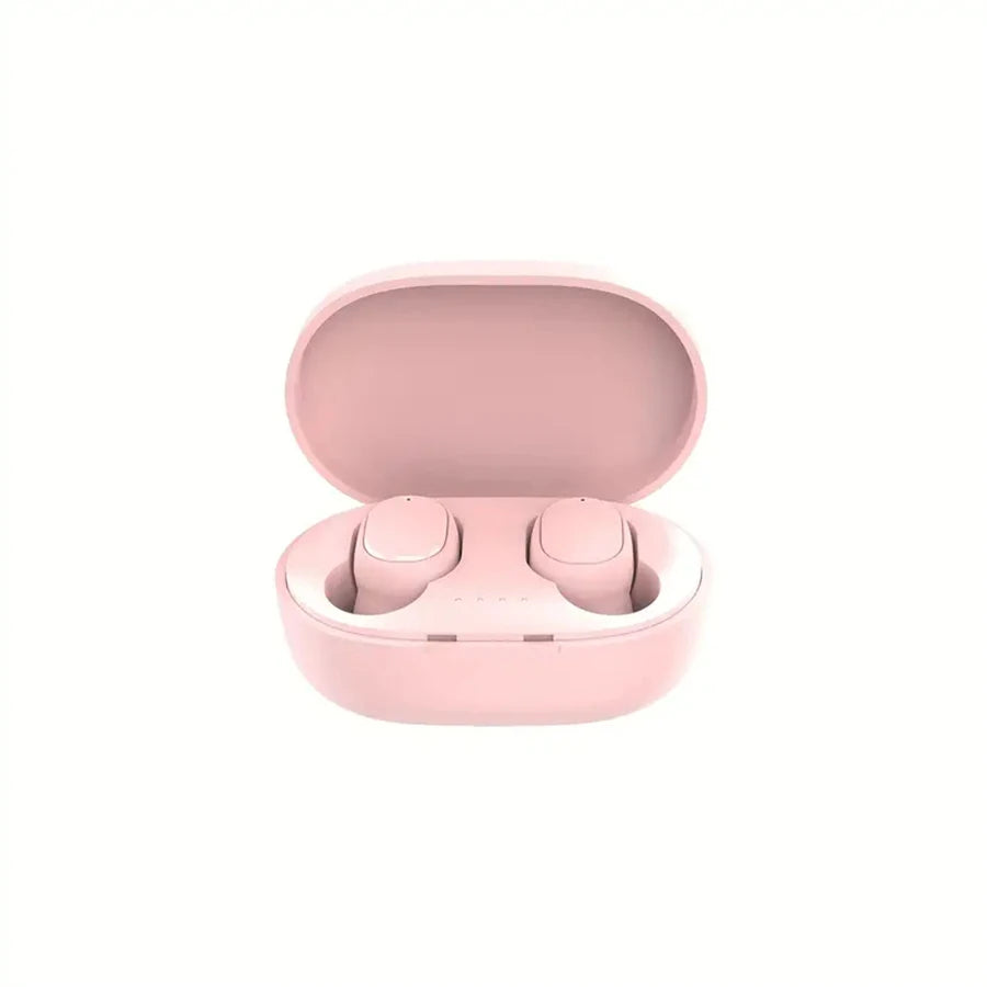 TWS A6S Headset Wireless Earphones Bluetooth Headphones Sport LED Display Touch Stereo Fone Bluetooth Earbuds for Xiaomi Huawei Oasis Select Pink