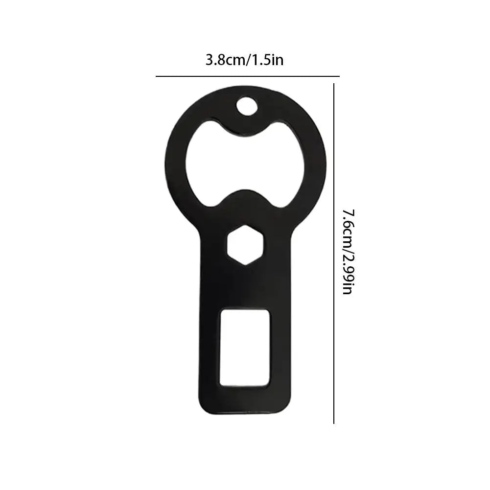 Beer bottle opener Portable Metal Bottle Opener Keychain 4-Pack Flat Beer Bottle Openers with Lanyard Oasis Select