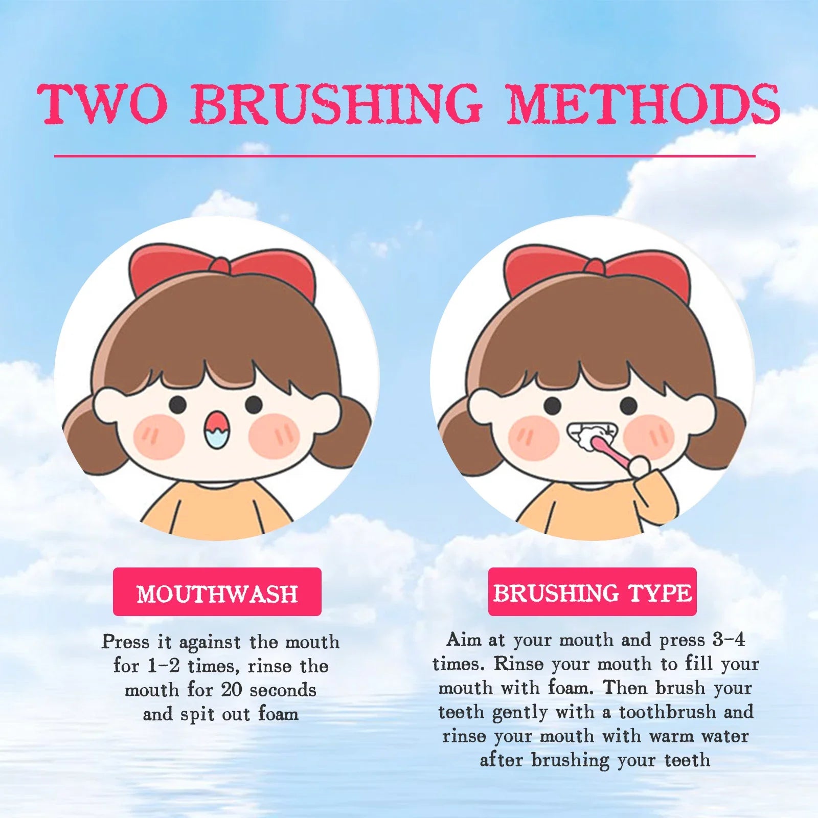 Kids Probiotic Tooth Mousse – Fruit Flavor Foam Toothpaste 60ml Kids Foam Toothpaste Oasis Select