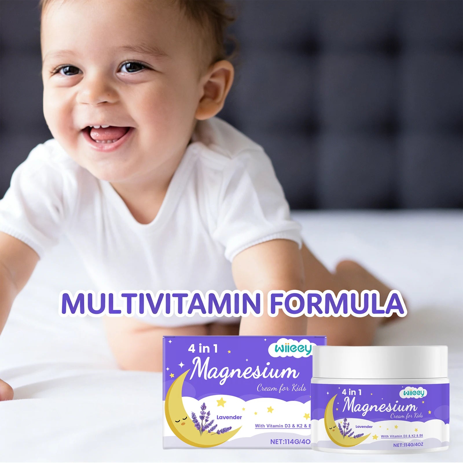 Kids Lavender Magnesium Body Cream – Soothing & Moisturizing Kids Body Cream Oasis Select
