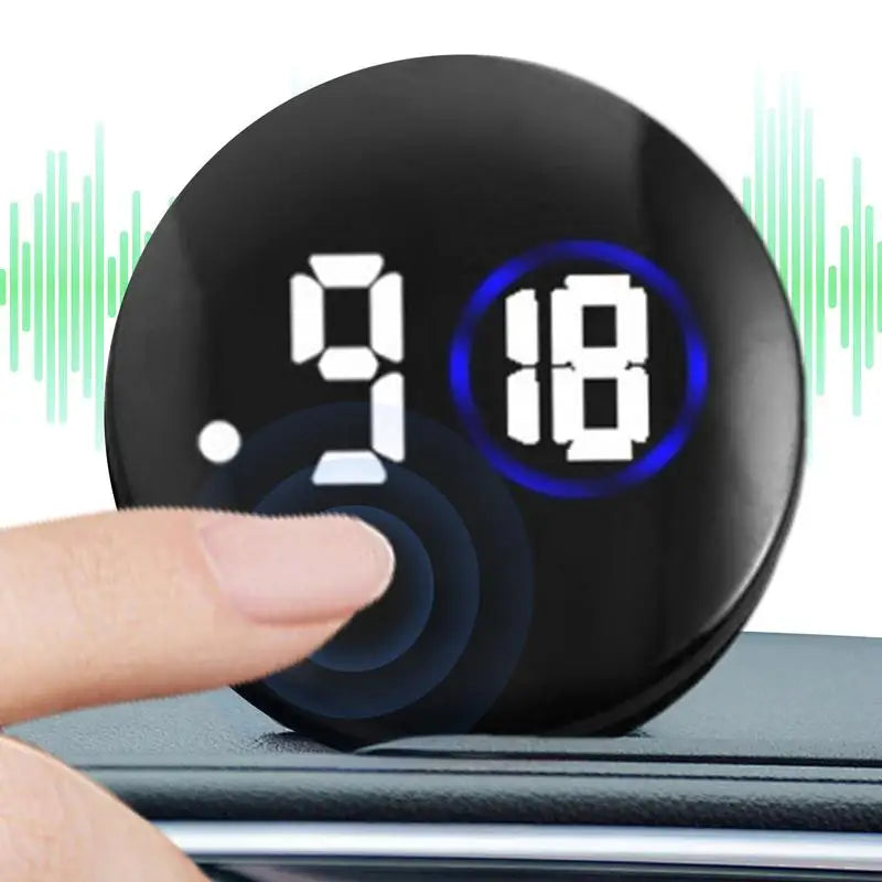 Mini Car Clock Quartz Motorcycle Clock Stick On Car Dashboard Luminous Quartz Clock Car Vent Multifunctional Analog Clock Watch Oasis Select